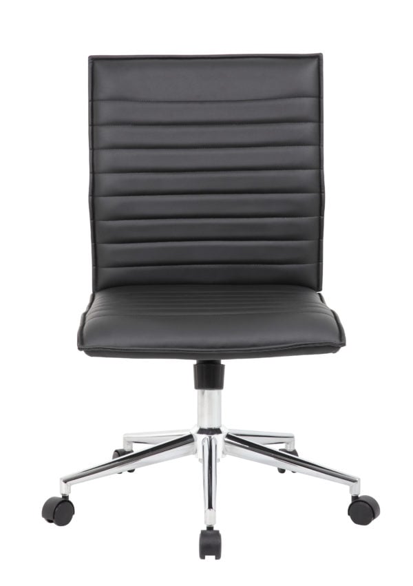 Boss Trendy Black Vinyl Task Chair - B9534C-BK