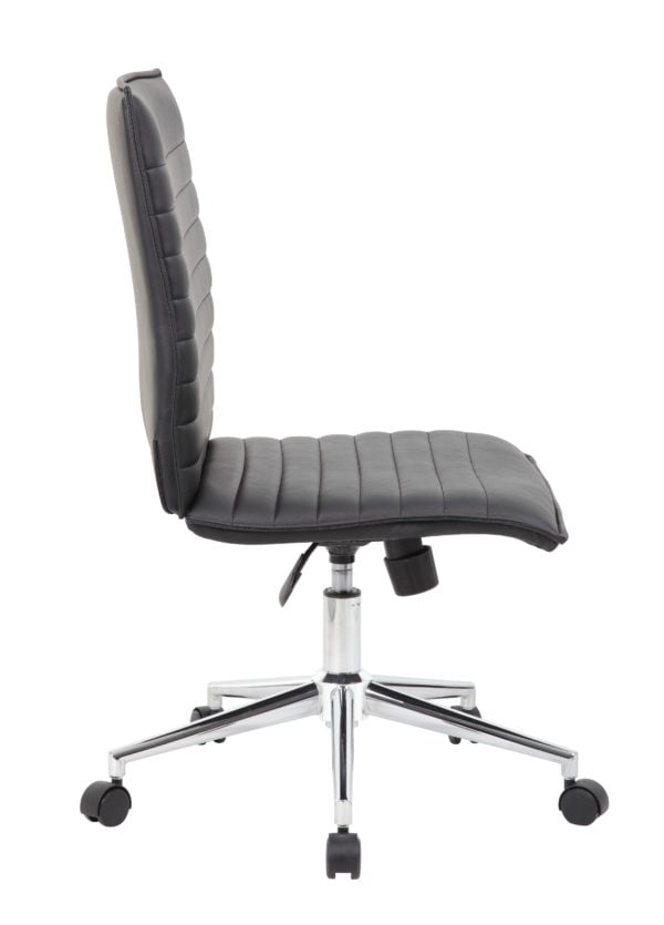 Boss Trendy Black Vinyl Task Chair - B9534C-BK