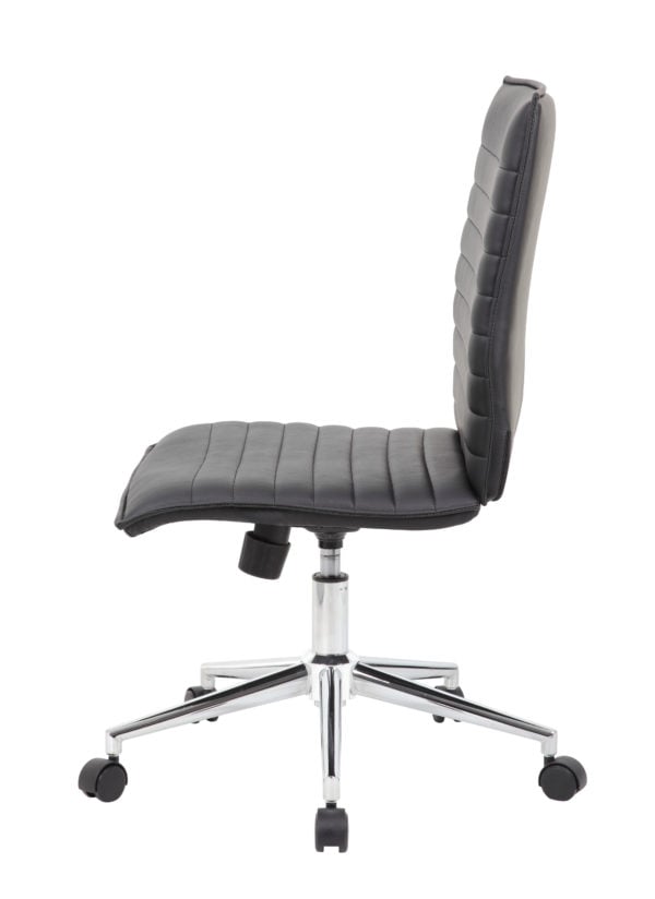 Boss Trendy Black Vinyl Task Chair - B9534C-BK