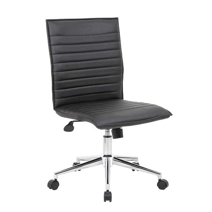 Boss Trendy Black Vinyl Task Chair - B9534C-BK