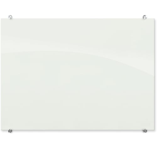 Balt 1.5' x 2' Gloss White Visionary Magnetic Glass Dry Erase Whiteboard