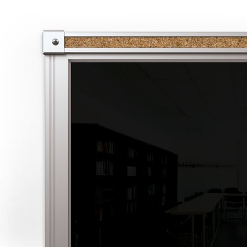 Balt Framed Magnetic Gloss Black Glass Dry-Erase Whiteboards