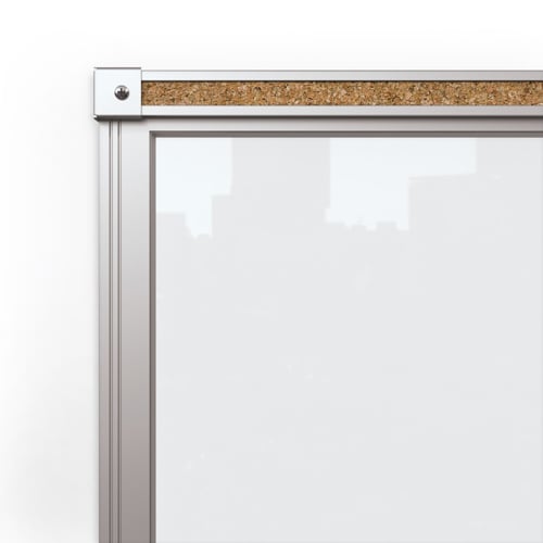 Balt Framed Magnetic Gloss White Glass Dry-Erase Whiteboards