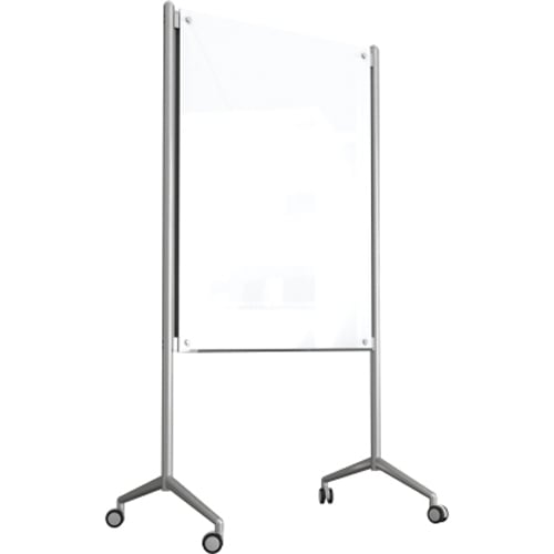 Balt 4' x 3' Enlighten Mobile Non-Magnetic Glass Whiteboard