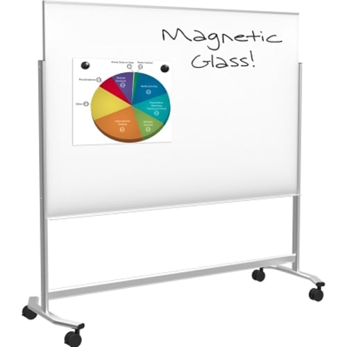 Balt 4' x 6' Visionary Move Mobile Magnetic Glass Whiteboard
