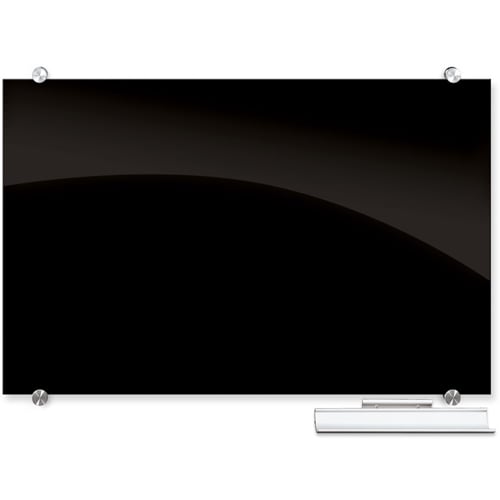 Balt 4' x 8' Visionary Black Magnetic Glass Dry Erase Whiteboard