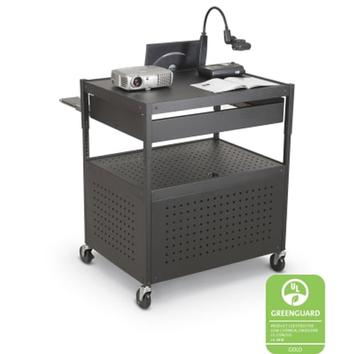 Balt Adjustable Height  FDB AV Cart with Cabinet - 27565
