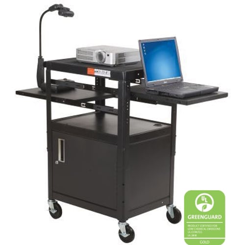 Balt Dual Adjustable Laptop Audio Visual Utility Cart - 89875
