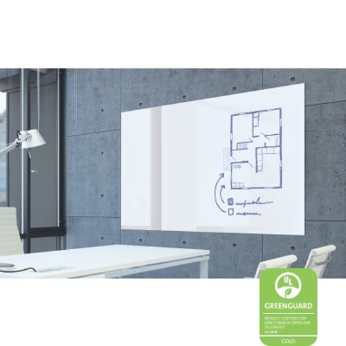 Balt 60" Luxe Glass Magnetic Whiteboard
