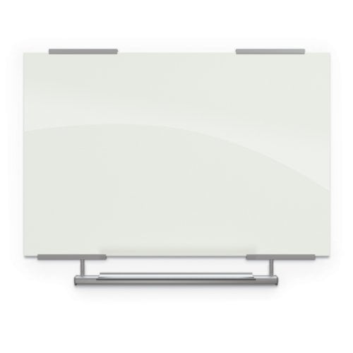Balt Visionary Gloss White Magnetic Glass Whiteboards w/ Exo Tray System