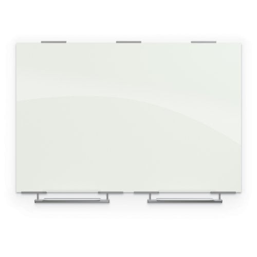 Balt Visionary 3' x 4' Gloss White Magnetic Glass Whiteboard w/ Exo Tray System