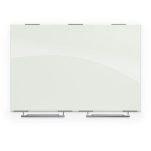 Balt Visionary Gloss White Magnetic Glass Whiteboards w/ Exo Tray System