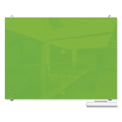 Balt Visionary Hierarchy Lime Green Magnetic Glass Whiteboards