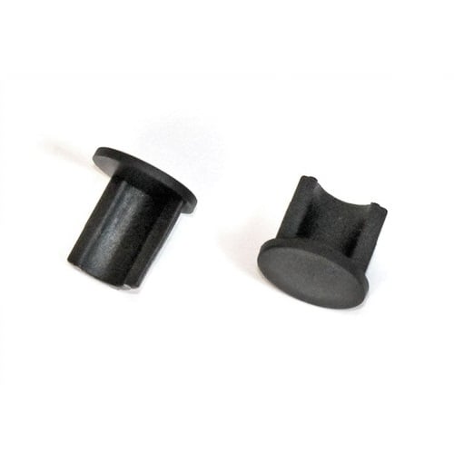 Banner Bug Black Plastic End Cups for Top Profile Single-Sided Retractable Banner Stand - 1 Pair