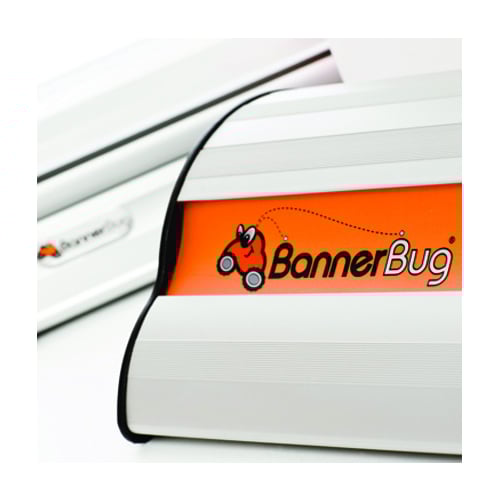 Banner Bug  70.75" x 85.375" Retractable Banner Stand - Silver (Single-Sided with 2 Poles)