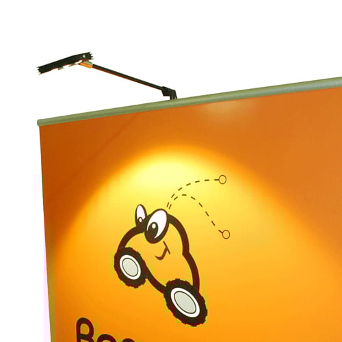Banner Bug  70.75" x 85.375" Retractable Banner Stand - Silver (Single-Sided with 2 Poles)