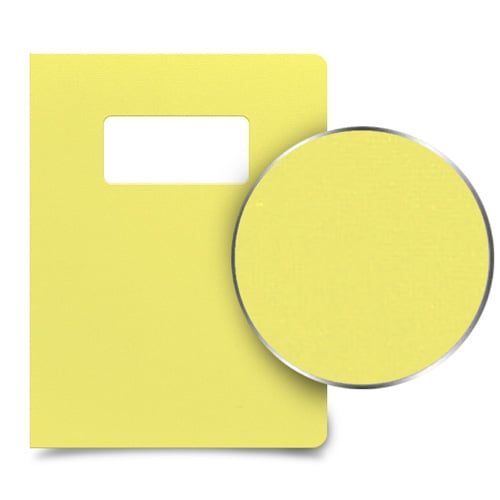 Bashful Banana 8.75" x 11.25" Card Stock Covers with Windows - 100 Sets