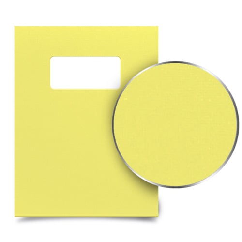 Bashful Banana 9" x 11" Card Stock Covers with Windows - 100 Sets