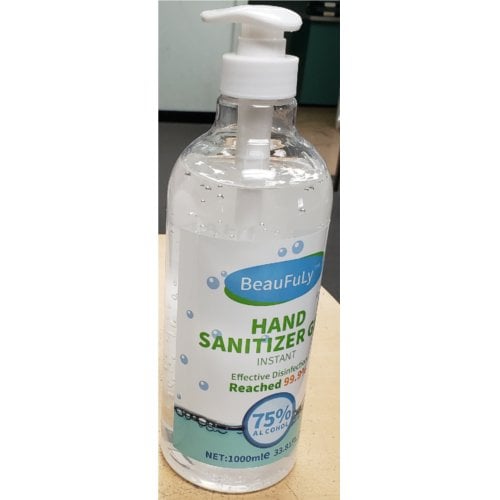 33.8oz Pump Style Hand Sanitizer Gel - 75% Ethanol