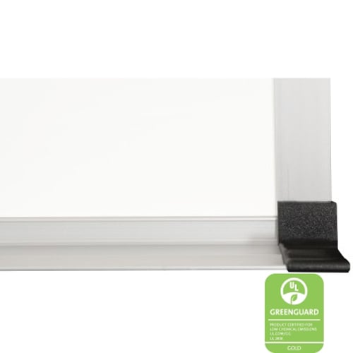 Best-Rite 4' x 6' Porcelain Steel Whiteboard with ABC Trim and Map Rail