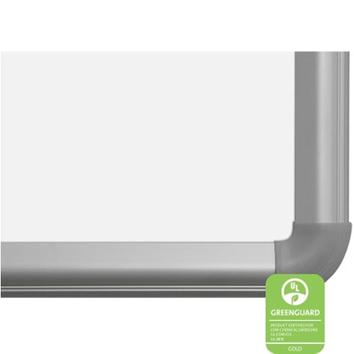 Best-Rite Porcelain Steel Whiteboard with Silver Presidential Trim
