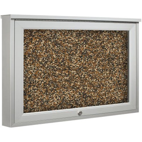 Best-Rite 1-Door Weather Sentinel Top Hinged Outdoor Enclosed Rubber-Tak Bulletin Board