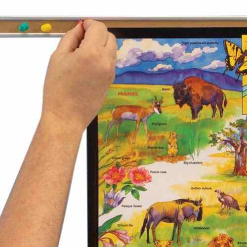 Best-Rite 1" x 48" Natural Cork Bulletin Bars - 12pk