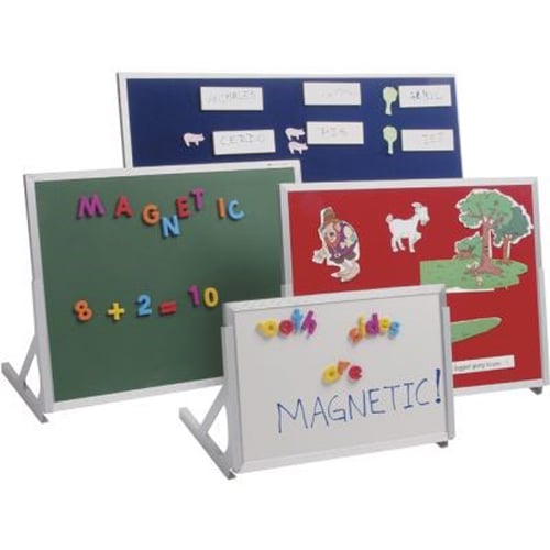 Best-Rite 12" x 18" Magnetic Language Easels - Whiteboard / Chalkboard