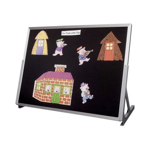 Best-Rite 18" x 24" Tabletop Black Flannel Board Easel