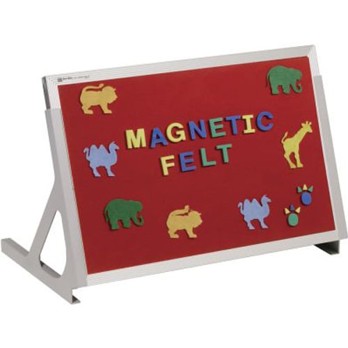 Best-Rite 18" x 24" Magnetic Language Easels - Whiteboard / Flannel