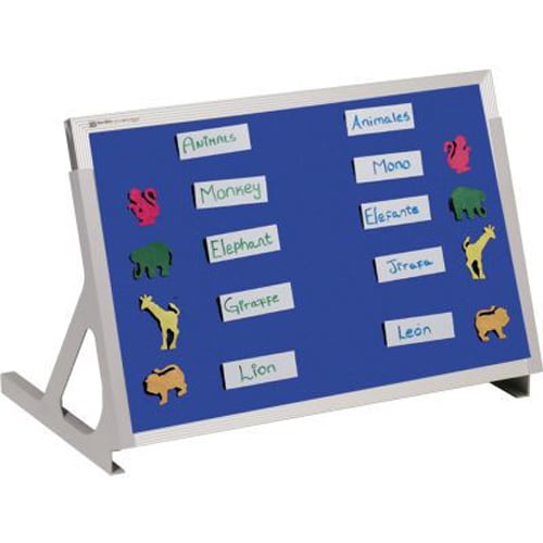 Best-Rite 18" x 24" Magnetic Language Easels - Whiteboard / Hook and Loop