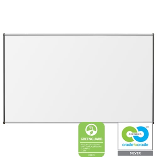 Best-Rite 4' x 5' Porcelain Steel Whiteboard with Aluminum Origin Trim
