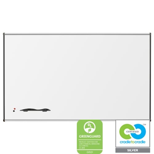 Best-Rite Porcelain Steel Whiteboard with Aluminum Origin Trim