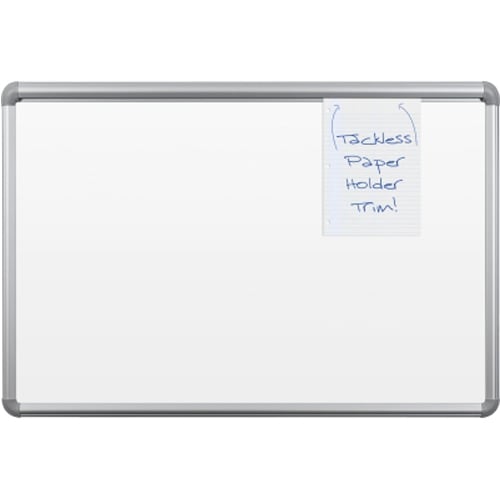 Best-Rite 4' x 6' Presidential Bite Dura-Rite Whiteboard with Tackless Paper Holder
