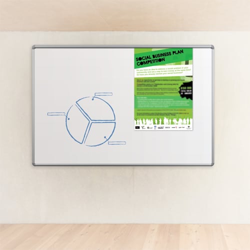 Best-Rite 2' x 3' Presidential Bite TuF-Rite Whiteboard with Tackless Paper Holder