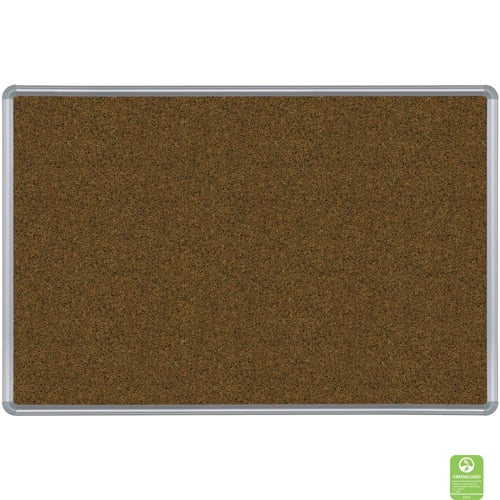 Best-Rite 3' x 4' Splash-Cork Bulletin Board with Silver Presidential Trim