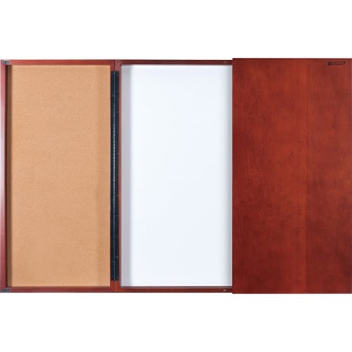 Best-Rite 3' x 3' Executive Mahogany Conference Room Cabinet - 841C