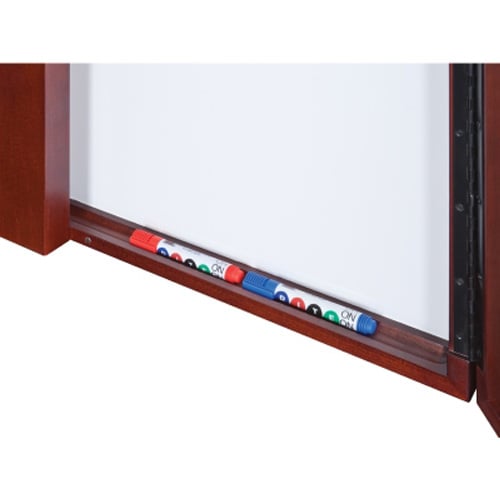Best-Rite 3' x 3' Executive Mahogany Conference Room Cabinet - 841C
