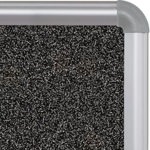 Best-Rite 3' x 4' Rubber-Tak Bulletin Board with Silver Presidential Trim
