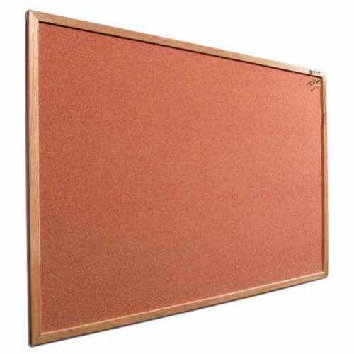 Best-Rite 3' x 4' Splash Cork Bulletin Board with Wood Trim