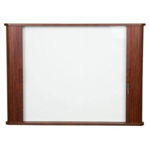 Best-Rite 32" x 44" Oak Tambour Door Enclosed Conference Cabinet
