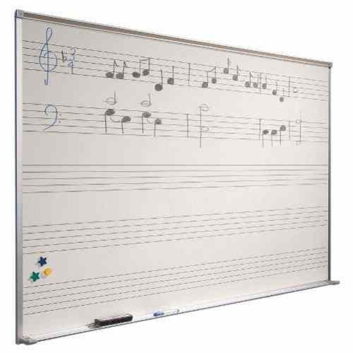 Best-Rite 4' x 10' Dry-Erase Markerboard with Music Staff Lines