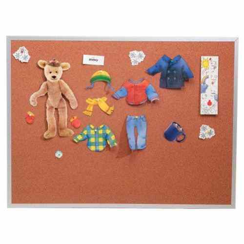 Best-Rite 4' x 10' Splash Cork Bulletin Board with Aluminum Trim