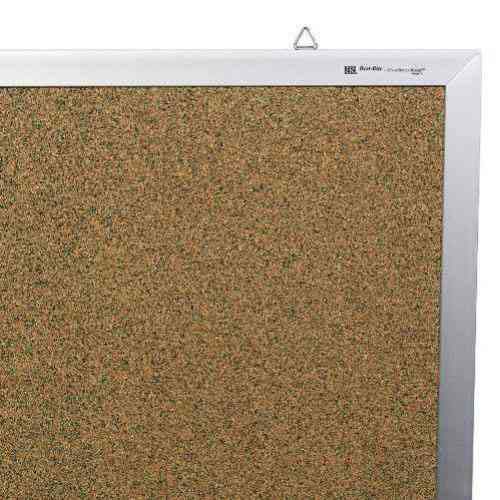 Best-Rite 4' x 10' Splash Cork Bulletin Board with Aluminum Trim
