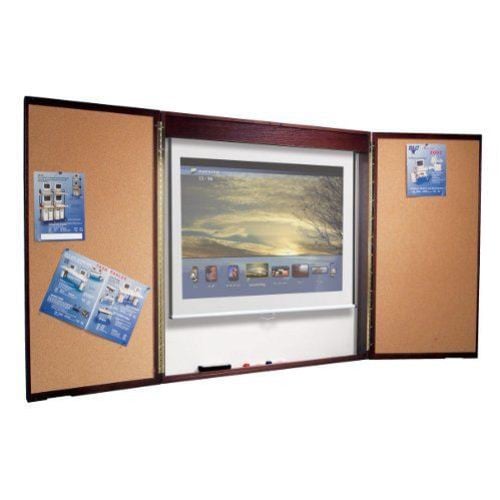Best-Rite 4' x 4' Deluxe Mahogany Conference Room Cabinet