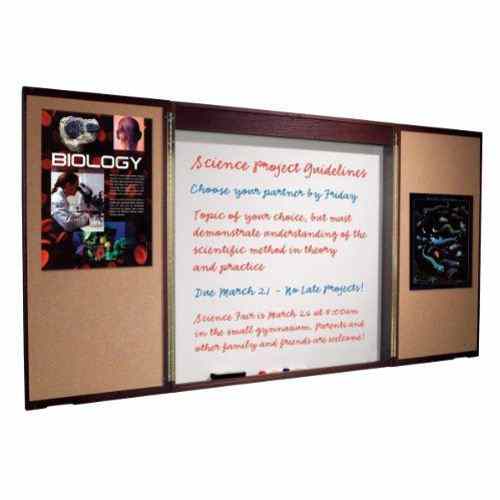 Best-Rite 4' x 4' Deluxe Mahogany Conference Room Cabinet