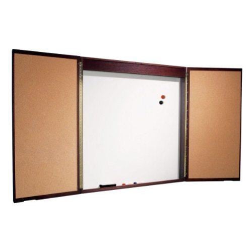 Best-Rite 4' x 4' Deluxe Mahogany Conference Room Cabinet
