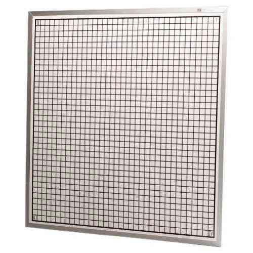 Best-Rite 4' x 4' Porcelain Steel Coordinate Graphing Markerboard