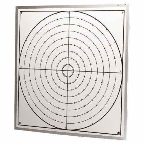 Best-Rite 4' x 4' Porcelain Steel Coordinate Graphing Markerboard