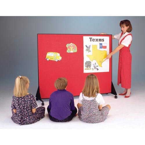 Best-Rite 4' x 4' Preschool 2 Sided Room Divider - Flannel